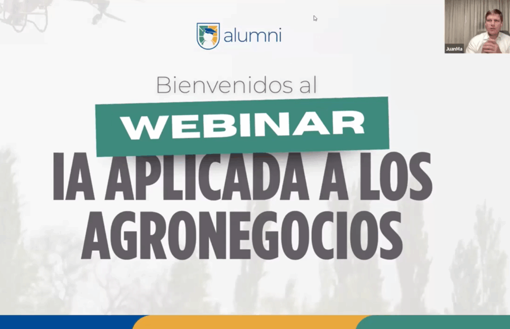 Alumni USC realizó exitosamente el Webinar “IA aplicada a los Agronegocios”